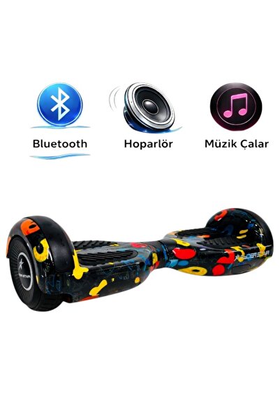 RYDER STAR Elektrikli Kaykay Scooter Hoverboard 6.5 Inch Bluetooth Hoparlörlü...
