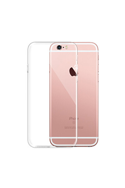 bzontech iPhone 6 6S İle Uyumlu Kılıf Şeffaf Silikon Kamera Korumalı 0,30 mm