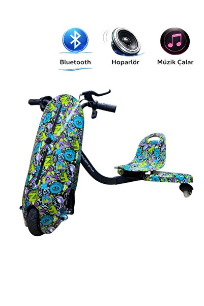 RYDER STAR Drift Car Elektrikli Kaykay Bluetooth Hoparlör Dirift Kar Hoverboa...