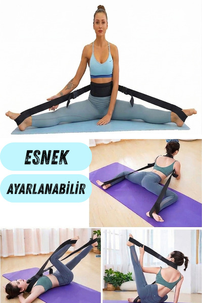 KAŞIKBEY Flexible Yoga Leg Body Stretching Belt Posture Corrector Humpback Re...