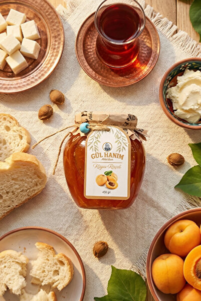 Gülhanım Abla Kayısı Reçeli 450 gr %50 Meyve Oranlı Katkısız Koruyucusuz El Y...