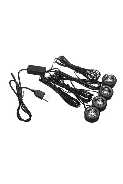Ruan Set 4 Lumini Interior Auto A10 USB LED RGB Star Light