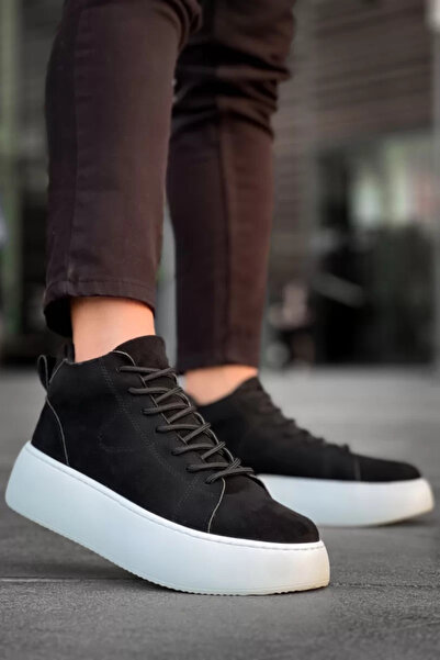 BOA Ανδρικές μαύρες αθλητικές μπότες με ψηλή σόλα LE10 Lace-Up