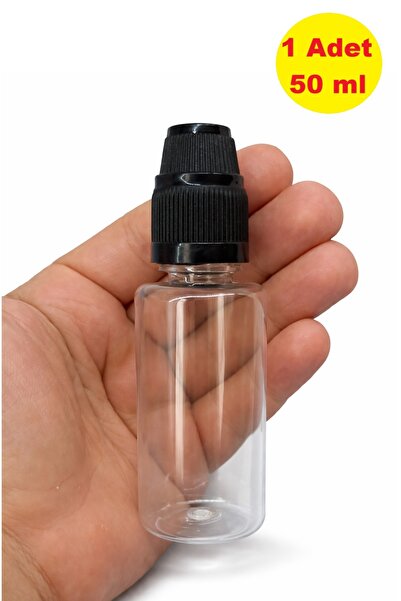 demethome 1 Adet 50 ml boş pet şişe İğne Uçlu tıpa Çocuk Kilitli Kapak Numune...
