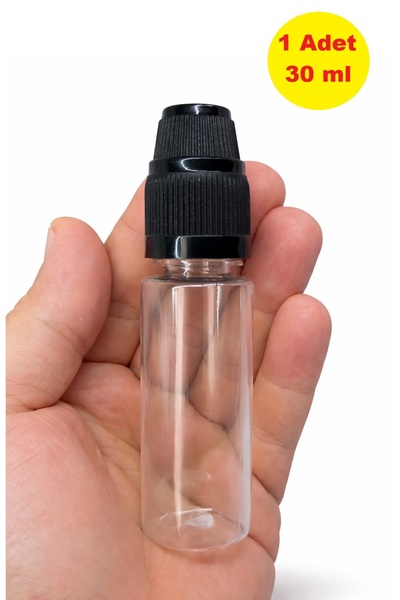 demethome 1 Adet 30 ml boş pet şişe İğne Uçlu tıpa Çocuk Kilitli Kapak Numune...