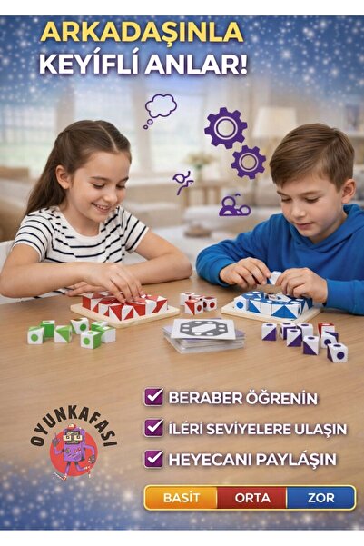 OYUNKAFASI Q-BİX( Smart Küpler) Çocuk Akıl ve Zeka Geliştirme Oyunu
