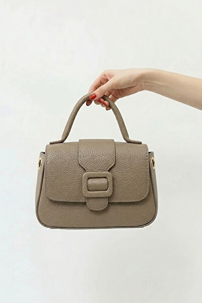 Valthora Vivelle Couture Krem Tek Bölmeli Kadın El Kol ve Omuz Çantası