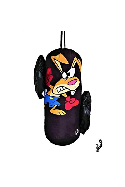 Genel Markalar Çocuk Boks Kum Torbası Eldiven Dahil 2-6 Yaş Siyah 3KG