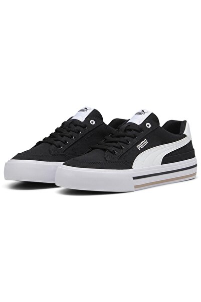 Puma Court Classic Vulc FS 396353 Unisex Spor Ayakkabı SİYAH-BEYAZ
