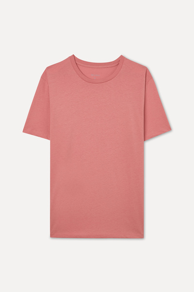 Mudo Erkek Beyaz Pamuklu Bisiklet Yaka T-Shirt