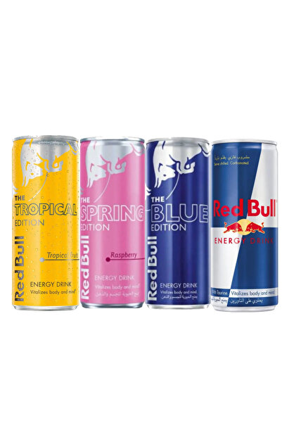 Red Bull مجموعة متنوعة من مشروب الطاقة (4 × 250 مل)