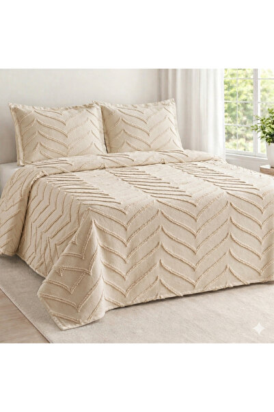 LOTUSEIN Milano Capuccino Διπλό Κάλυμμα Κρεβατιού 240 X 240 εκ. και 2 Μαξιλάρια