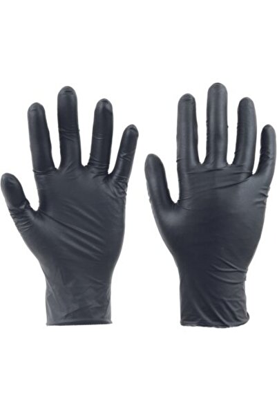 CERVA قفازات سبونبيل سوداء للاستعمال مرة واحدة