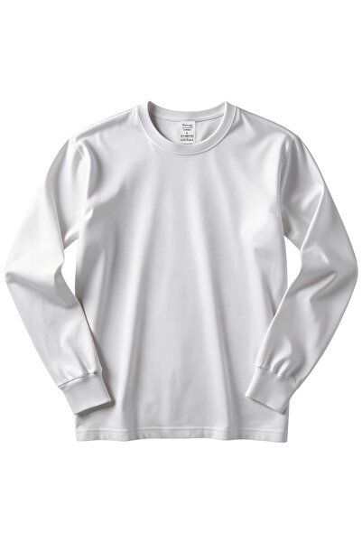 RELAXIA bumbac moale Tricou cu mânecă lungă pentru bărbați tricou