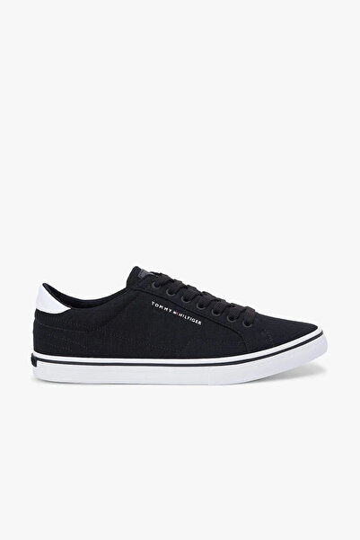 Tommy Hilfiger Vulc Core Uzun Bağcıklı Erkek Siyah Sneaker FM0FM05688BDS