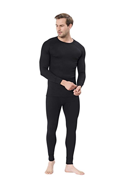 İŞMONT Unisex Μαύρο μακρυμάνικο θερμικό εσώρουχο Μαλακό, ζεστό, ελαφρύ και κα...