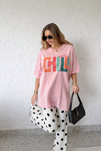Sheesy Μπλουζάκι STAY CHILL oversized