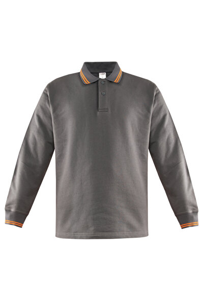 İŞMONT Φούτερ με γιακά πόλο με αντίθεση