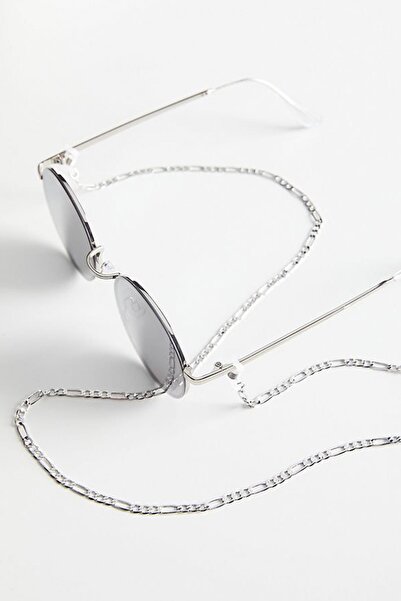 New Obsessions Thick Chain Glasses Cord Silver Color