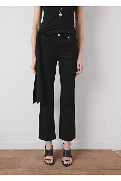 MANGO Woman Sienna flare crop jean pantolon