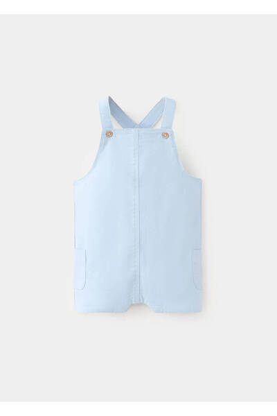 MANGO Baby Pamuklu kısa tulum