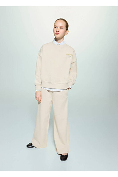 MANGO Kids İpli pamuklu jogger