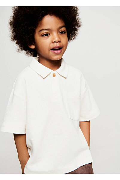 MANGO Baby Polo yaka tişört .-- wave