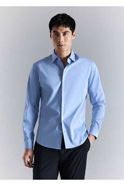 MANGO Man Non-iron comfort stretch pamuklu gömlek