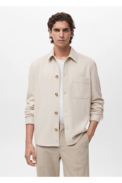 MANGO Man Flanellhemdjacke mit regulärem Schnitt