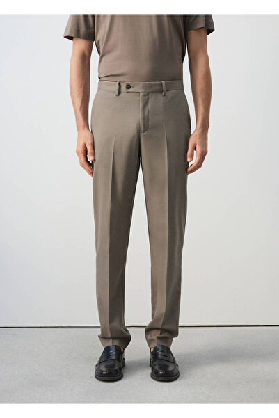 MANGO Man Turin %100 yün kumaş pantolon
