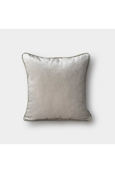 Lidoma Home  "Ρόνα " Με σχέδιο Θήκη διακοσμητικού μαξιλαριού - 45x45 - Κρέμα