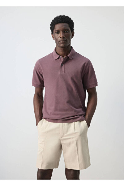 MANGO Man Regular kesim pamuklu pike polo gömlek