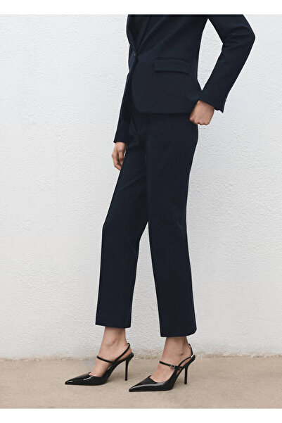 MANGO Woman Orta bel takım pantolonu