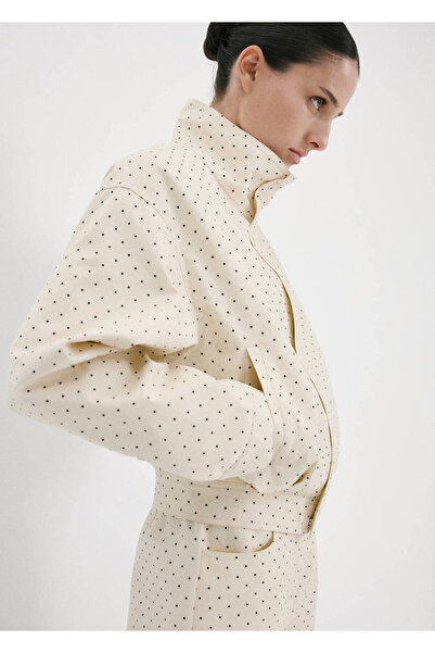 MANGO Woman Puantiyeli bomber ceket