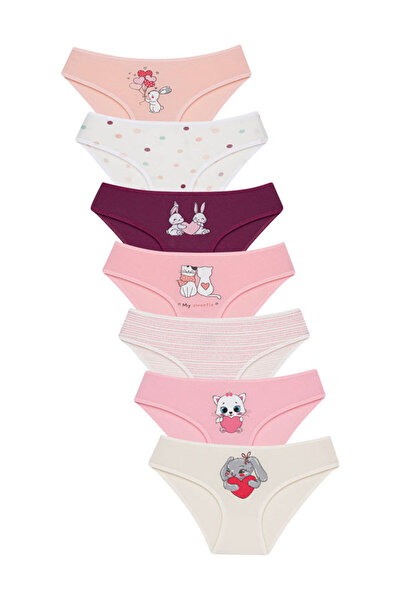 Cicito Κοριτσίστικα βασικά βαμβακερά εσώρουχα μπικίνι 7 πακέτο 6087