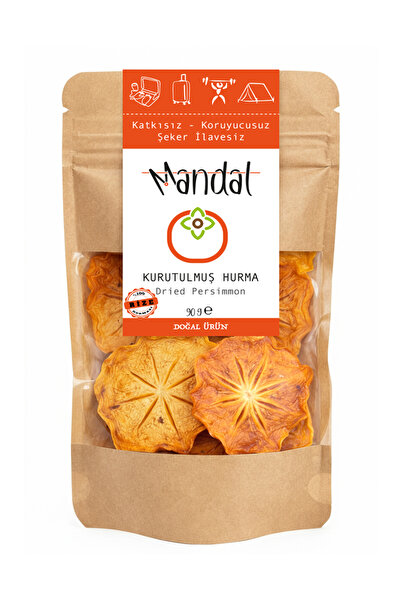 Mandal Dried Paradise Persimmon (Trabzon Persimmon) 90 Grams of Dried Persimm...