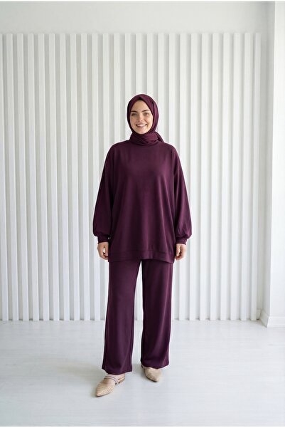 BENAHOLL Σετ Παντελονιού Pera Oversize Pike-NL845 Δαμασκηνί