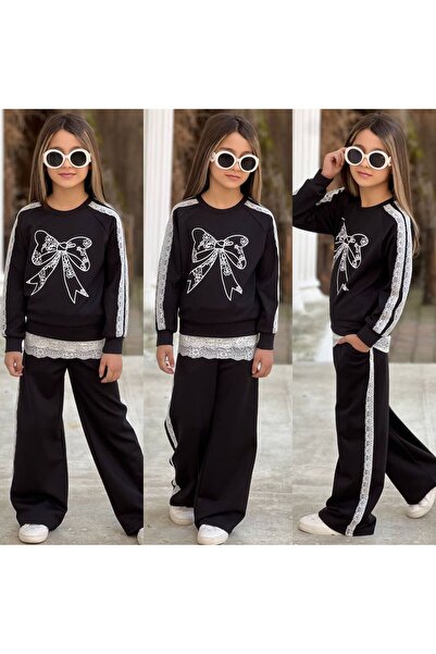 Lucky kidswear Δαντελωτό σετ για κορίτσια (κάτω και επάνω μέρος)