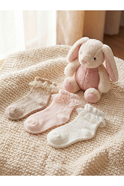 LC Waikiki I Lace Detailed Baby Girl Socks 3-Piece Set from Freezen Store