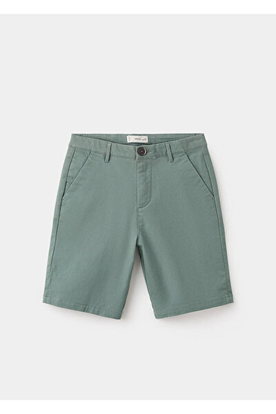 MANGO Kids Pamuklu bermuda şort