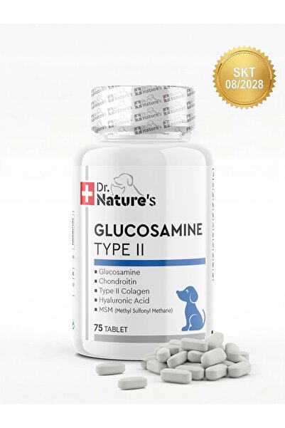 Dr. Nature's Köpek Glukozamin 75 Tablet – Eklem Destekleyici MSM Kondroitin İ...
