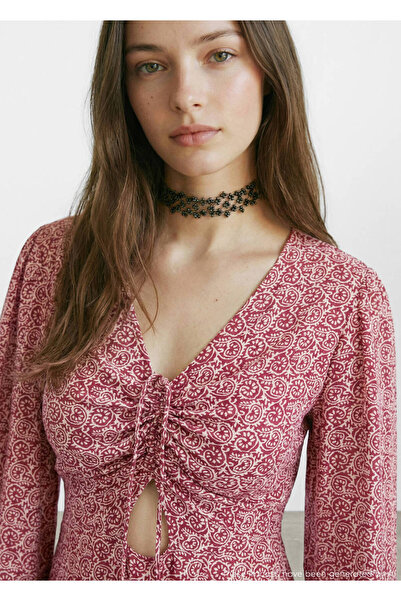 Patterned bowtie dress