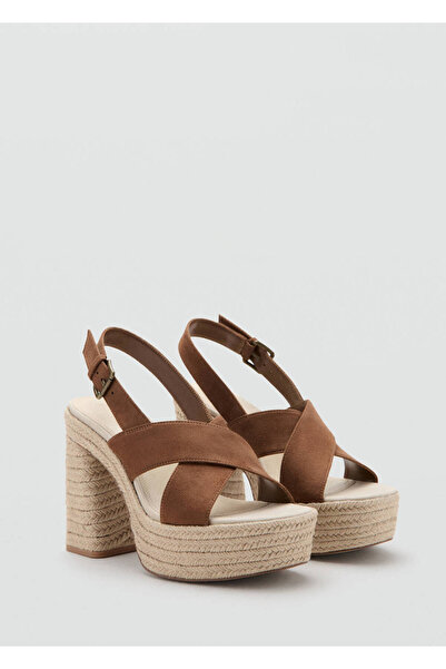 Mango Teen Bağ detaylı espadril sandalet