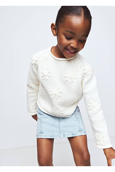 MANGO Baby Pamuklu denim etek
