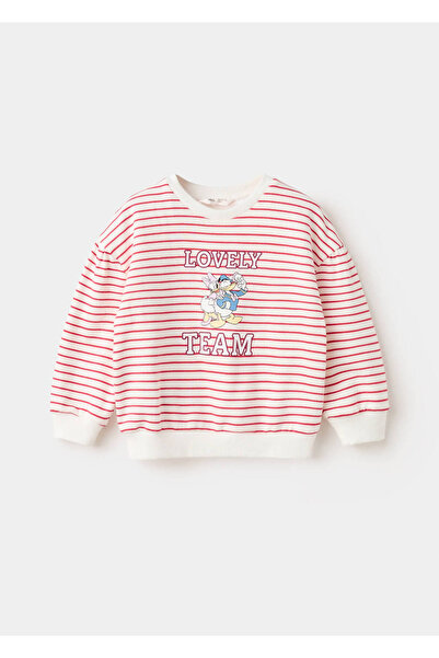 MANGO Baby Daisy pamuklu sweatshirt