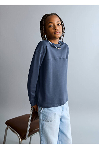 MANGO Kids Cep ve dikiş detaylı tişört