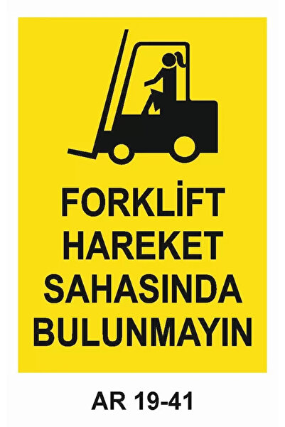Outdoor One Do Not Be in the Forklift Movement Area Women Figure Work Safety ...