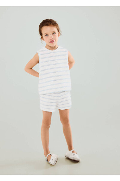 MANGO Baby İki renkli triko bluz