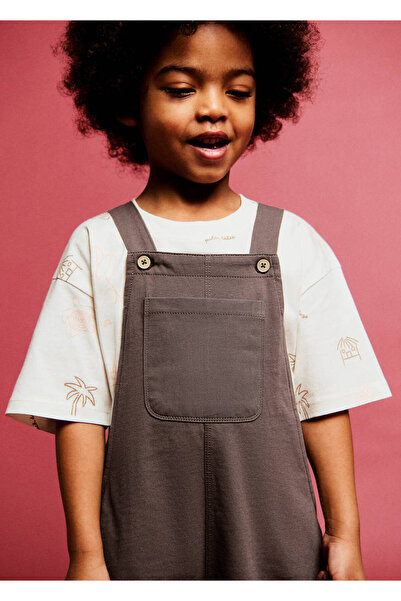 Cotton shorts jumpsuit