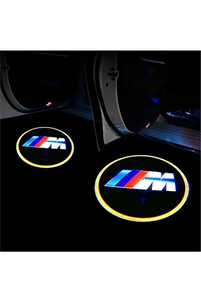 Sm Motors BMW M Araçlar İçin Pilli Yapıştırmalı Kapı Altı Led Logo